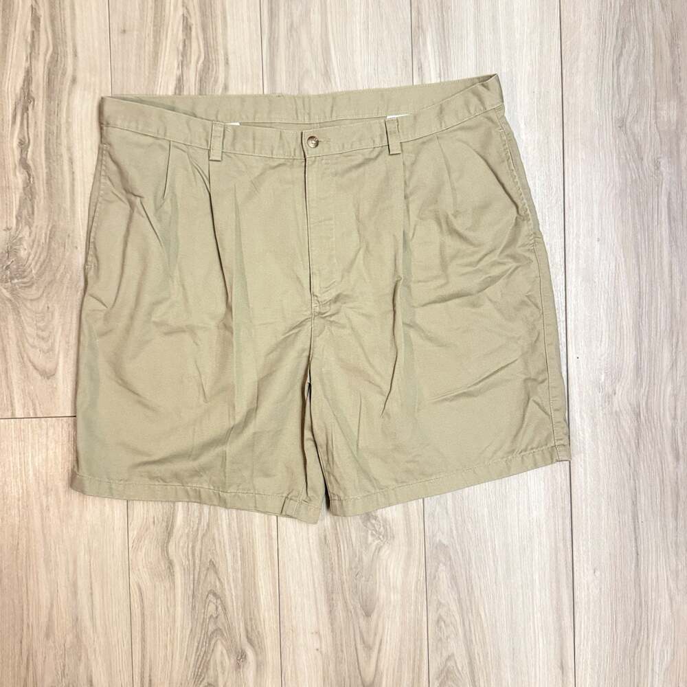 Duck Head Pleated Shorts, Size 42, Khaki